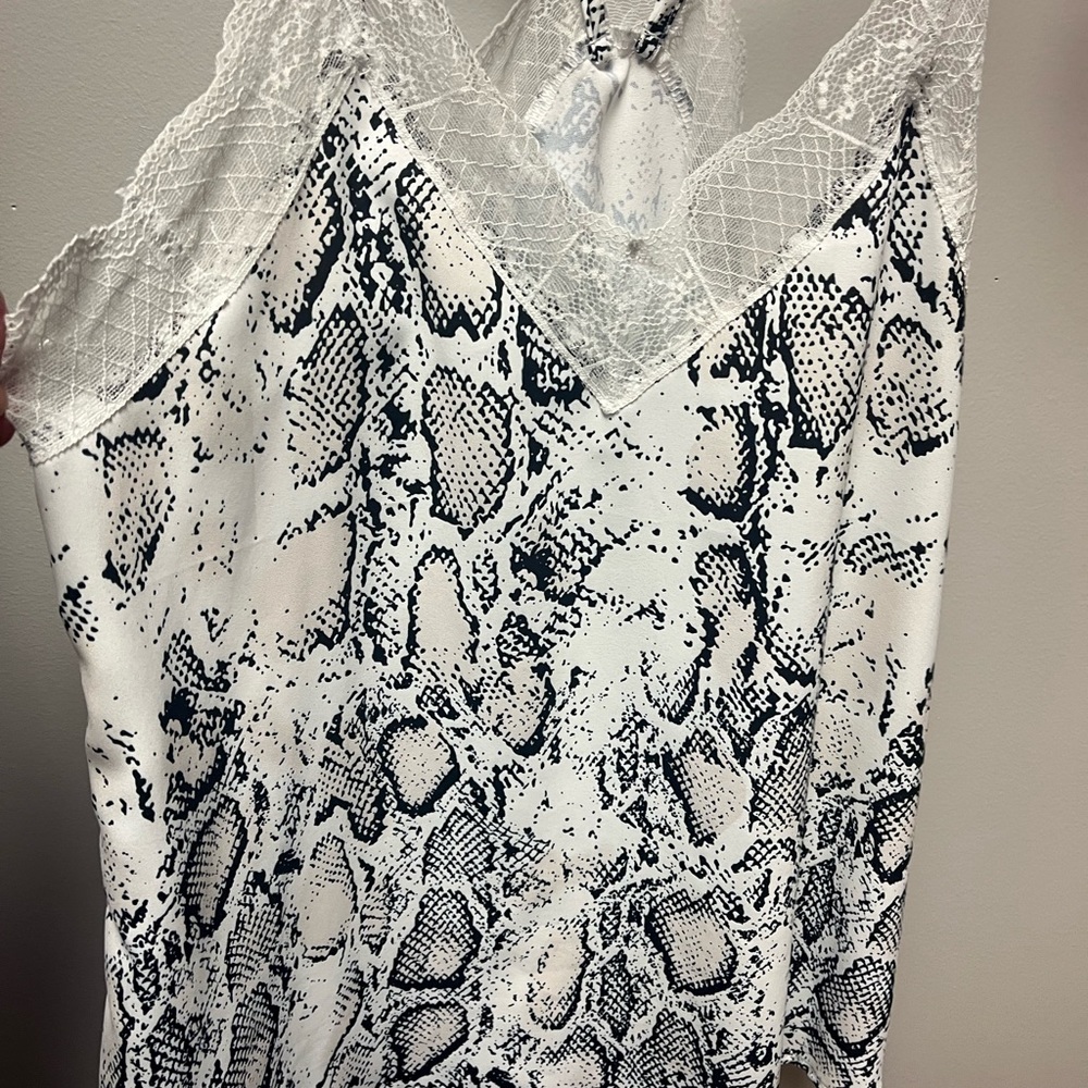 Snake skin pattern cami/tank top